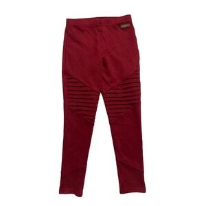 Matilda Jane Girls Leggings Size 10 Burgundy Heart to‎ Heart Isabella Suede Moto